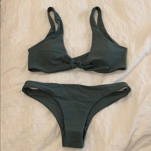 Shein green bikini set, size medium